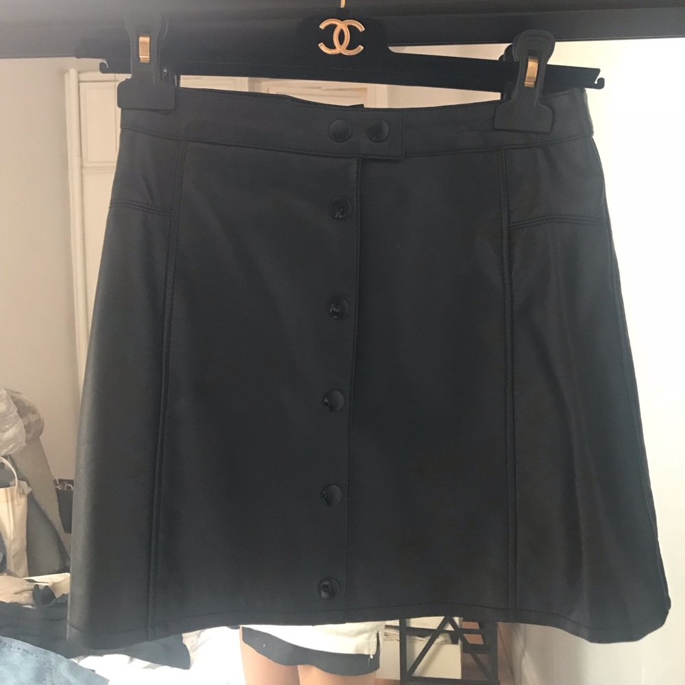 Leather Mini skirt